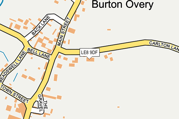 LE8 9DF map - OS OpenMap – Local (Ordnance Survey)