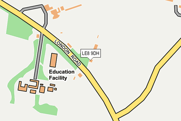 LE8 9DH map - OS OpenMap – Local (Ordnance Survey)