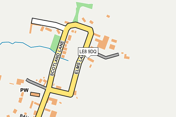 LE8 9DQ map - OS OpenMap – Local (Ordnance Survey)
