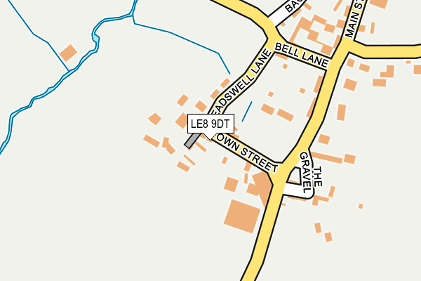 LE8 9DT map - OS OpenMap – Local (Ordnance Survey)