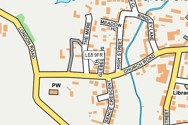 LE8 9FR map - OS OpenMap – Local (Ordnance Survey)
