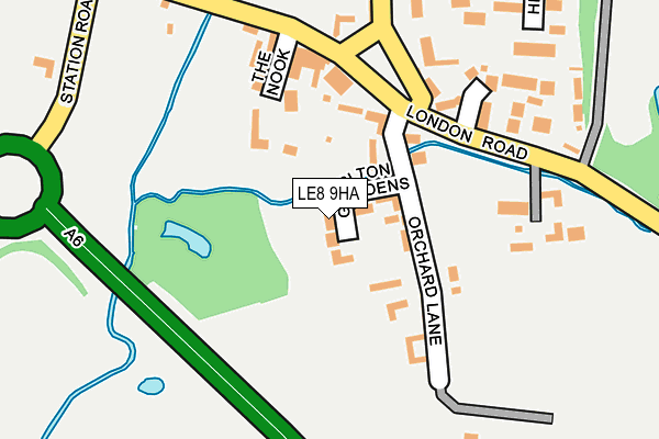 LE8 9HA map - OS OpenMap – Local (Ordnance Survey)