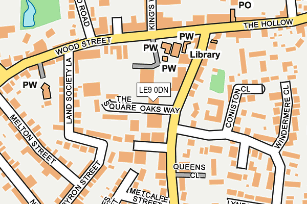 LE9 0DN map - OS OpenMap – Local (Ordnance Survey)