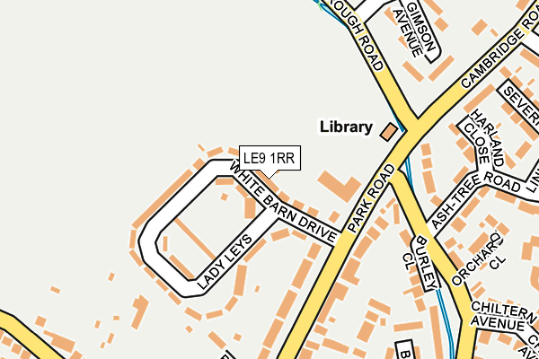 LE9 1RR map - OS OpenMap – Local (Ordnance Survey)