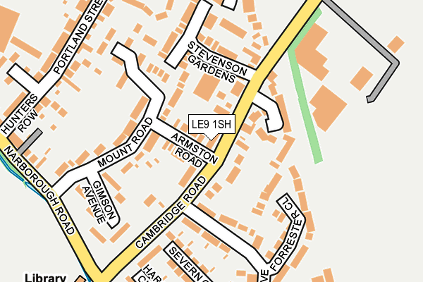 LE9 1SH map - OS OpenMap – Local (Ordnance Survey)