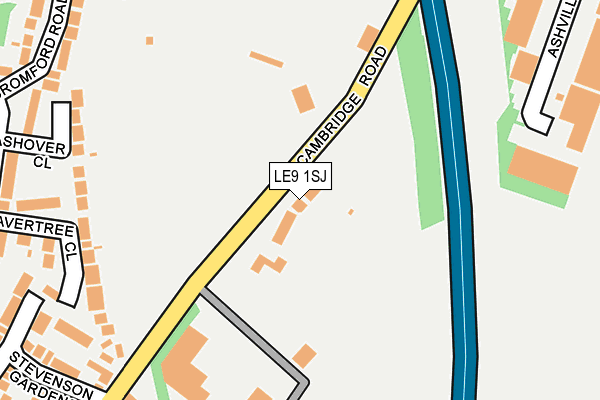LE9 1SJ map - OS OpenMap – Local (Ordnance Survey)