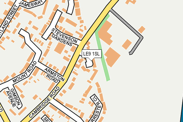 LE9 1SL map - OS OpenMap – Local (Ordnance Survey)