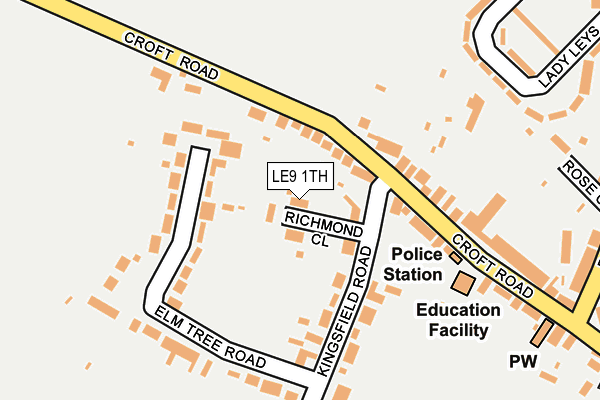 LE9 1TH map - OS OpenMap – Local (Ordnance Survey)