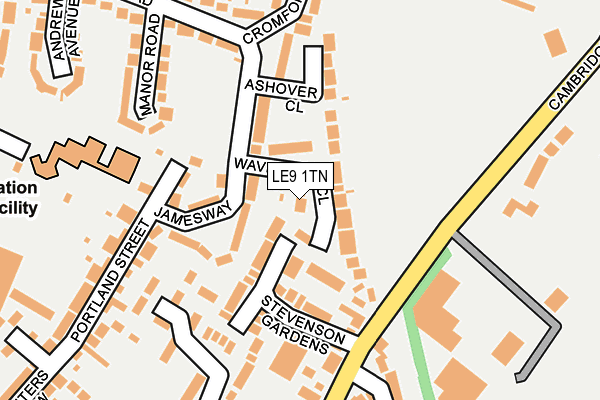 LE9 1TN map - OS OpenMap – Local (Ordnance Survey)