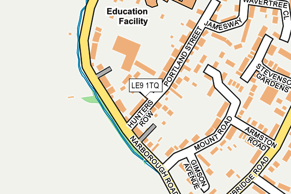 LE9 1TQ map - OS OpenMap – Local (Ordnance Survey)