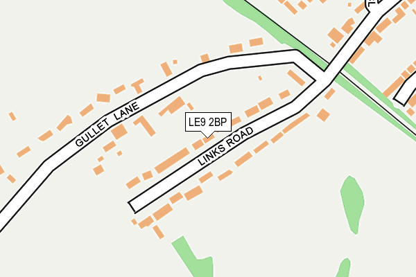 LE9 2BP map - OS OpenMap – Local (Ordnance Survey)