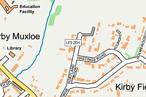 Map of FIELD END PROPERTIES (ORTON) LIMITED at local scale
