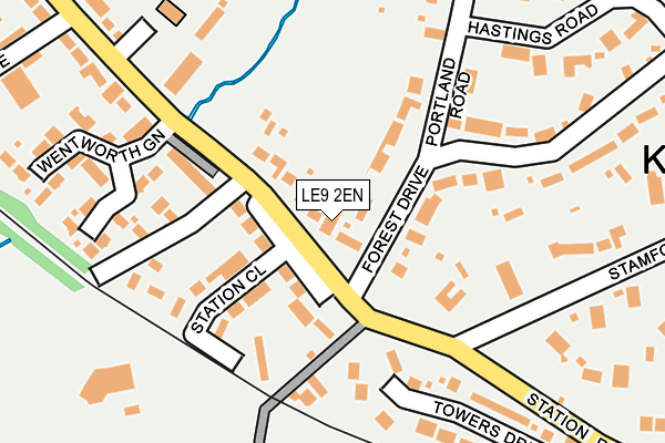 LE9 2EN map - OS OpenMap – Local (Ordnance Survey)