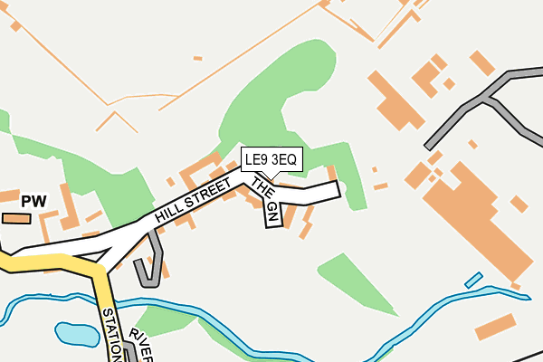 LE9 3EQ map - OS OpenMap – Local (Ordnance Survey)