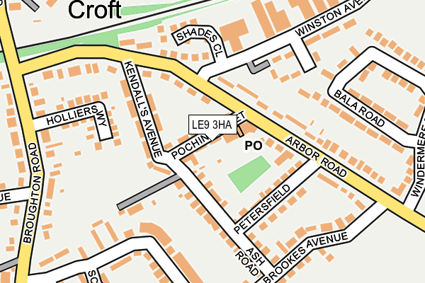 Map of WOK IN CROFT LIMITED at local scale