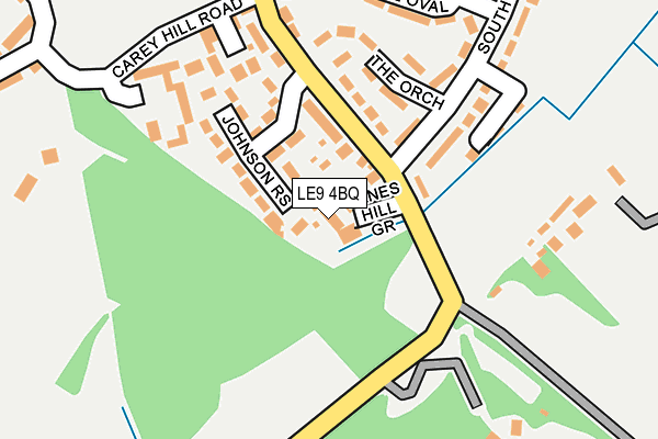 LE9 4BQ map - OS OpenMap – Local (Ordnance Survey)