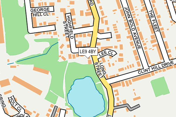 LE9 4BY map - OS OpenMap – Local (Ordnance Survey)