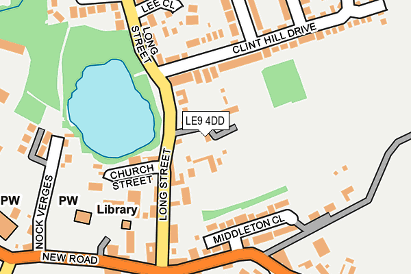 LE9 4DD map - OS OpenMap – Local (Ordnance Survey)