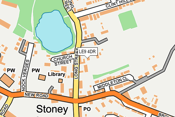 LE9 4DR map - OS OpenMap – Local (Ordnance Survey)