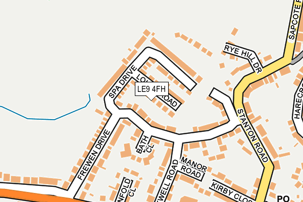 LE9 4FH map - OS OpenMap – Local (Ordnance Survey)