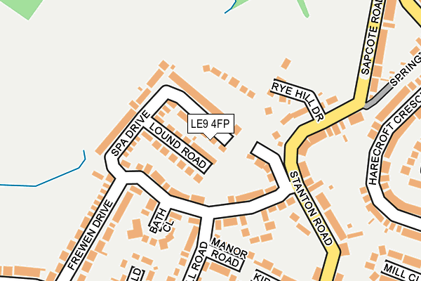 LE9 4FP map - OS OpenMap – Local (Ordnance Survey)