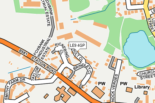 LE9 4GP map - OS OpenMap – Local (Ordnance Survey)