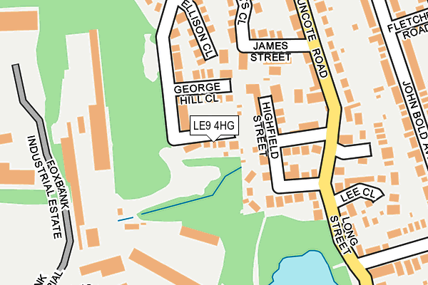 LE9 4HG map - OS OpenMap – Local (Ordnance Survey)