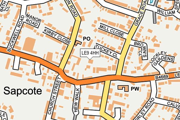 LE9 4HH map - OS OpenMap – Local (Ordnance Survey)