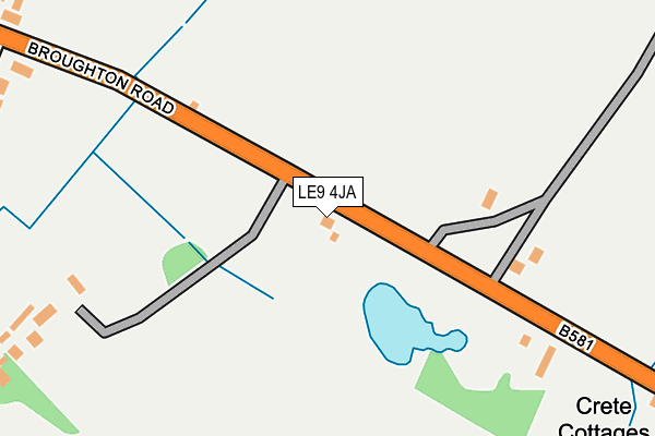 LE9 4JA map - OS OpenMap – Local (Ordnance Survey)