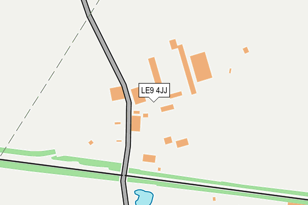 LE9 4JJ map - OS OpenMap – Local (Ordnance Survey)