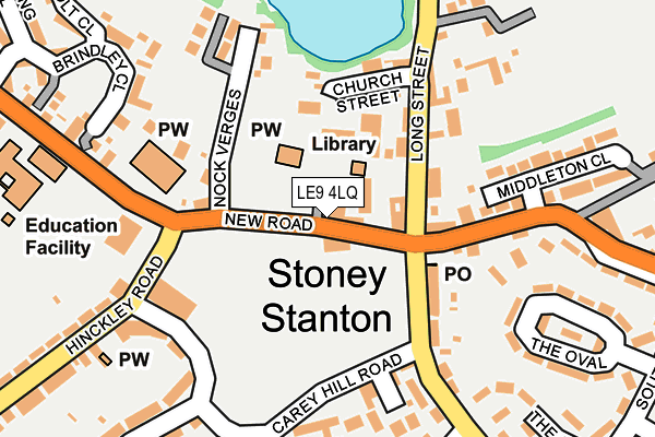 LE9 4LQ map - OS OpenMap – Local (Ordnance Survey)