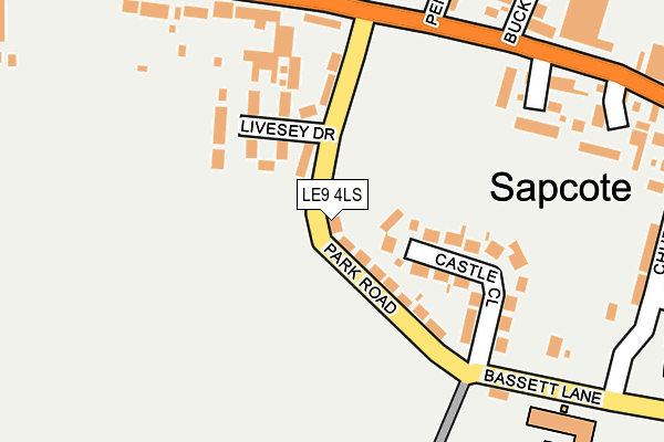 LE9 4LS map - OS OpenMap – Local (Ordnance Survey)