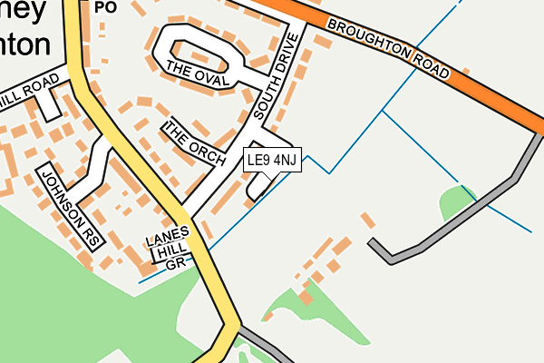 LE9 4NJ map - OS OpenMap – Local (Ordnance Survey)