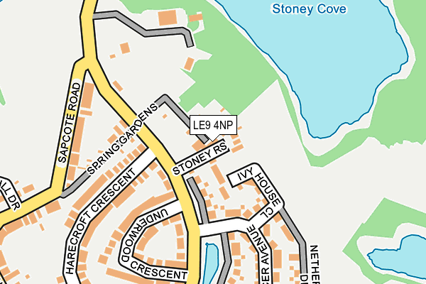 LE9 4NP map - OS OpenMap – Local (Ordnance Survey)