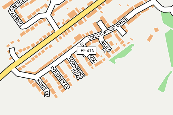 LE9 4TN map - OS OpenMap – Local (Ordnance Survey)