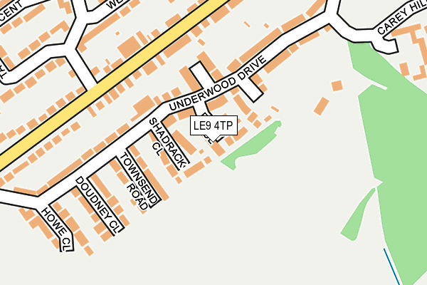 LE9 4TP map - OS OpenMap – Local (Ordnance Survey)