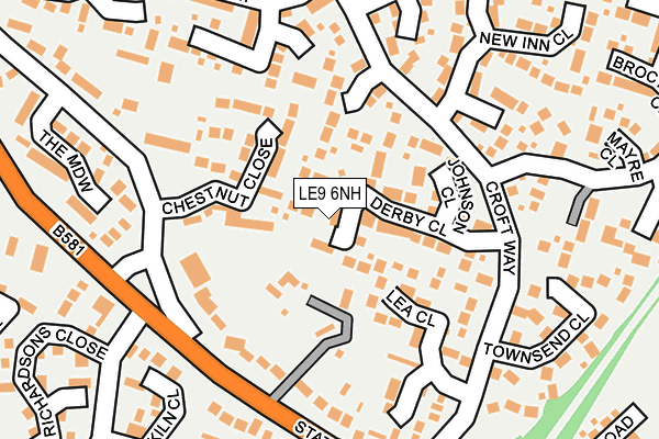 LE9 6NH map - OS OpenMap – Local (Ordnance Survey)