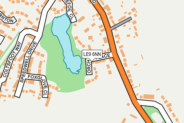 LE9 6NN map - OS OpenMap – Local (Ordnance Survey)