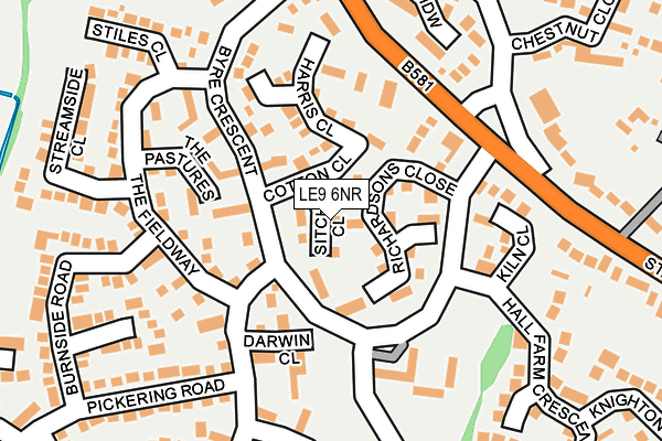 LE9 6NR map - OS OpenMap – Local (Ordnance Survey)