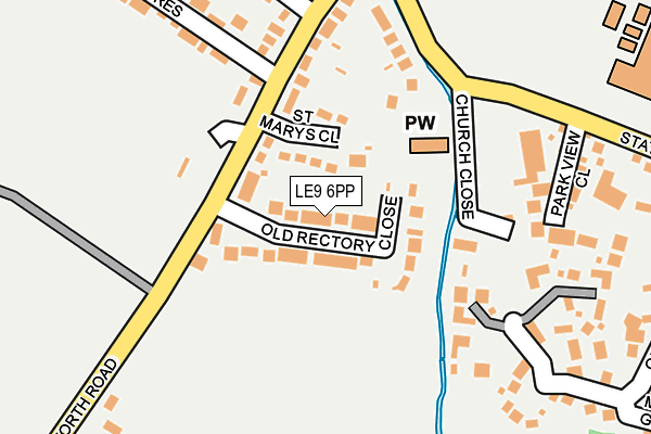 LE9 6PP map - OS OpenMap – Local (Ordnance Survey)