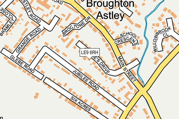 LE9 6RH map - OS OpenMap – Local (Ordnance Survey)