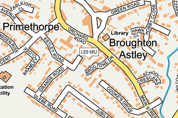 LE9 6RJ map - OS OpenMap – Local (Ordnance Survey)