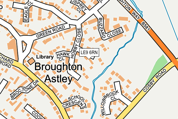 LE9 6RN map - OS OpenMap – Local (Ordnance Survey)