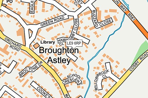 LE9 6RP map - OS OpenMap – Local (Ordnance Survey)