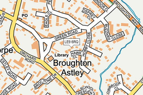 LE9 6RQ map - OS OpenMap – Local (Ordnance Survey)