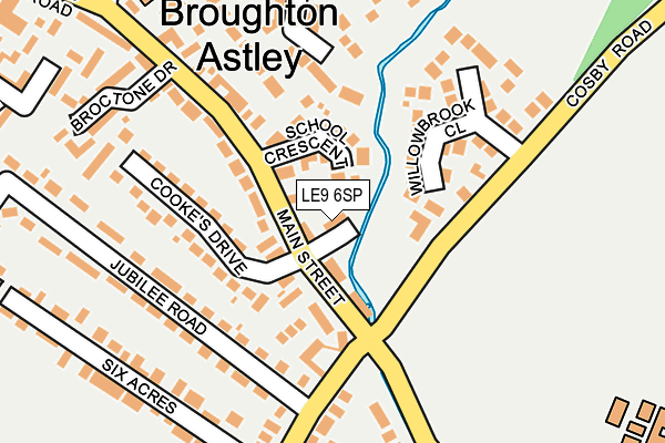 LE9 6SP map - OS OpenMap – Local (Ordnance Survey)