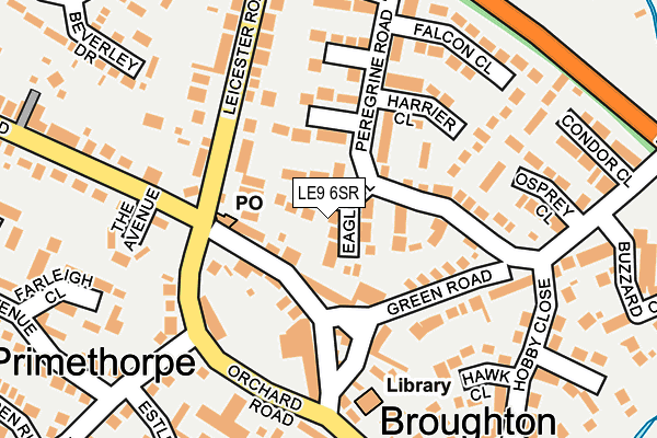 LE9 6SR map - OS OpenMap – Local (Ordnance Survey)