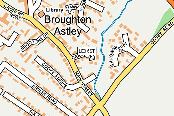 LE9 6ST map - OS OpenMap – Local (Ordnance Survey)