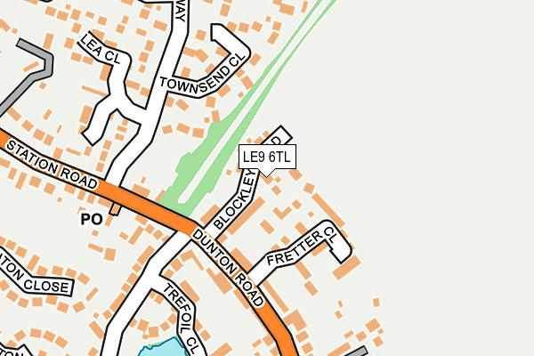 LE9 6TL map - OS OpenMap – Local (Ordnance Survey)