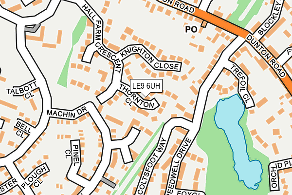 LE9 6UH map - OS OpenMap – Local (Ordnance Survey)